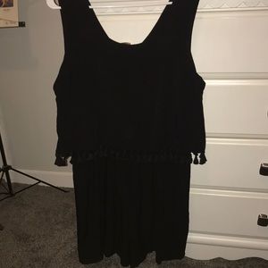 Black tank top romper
